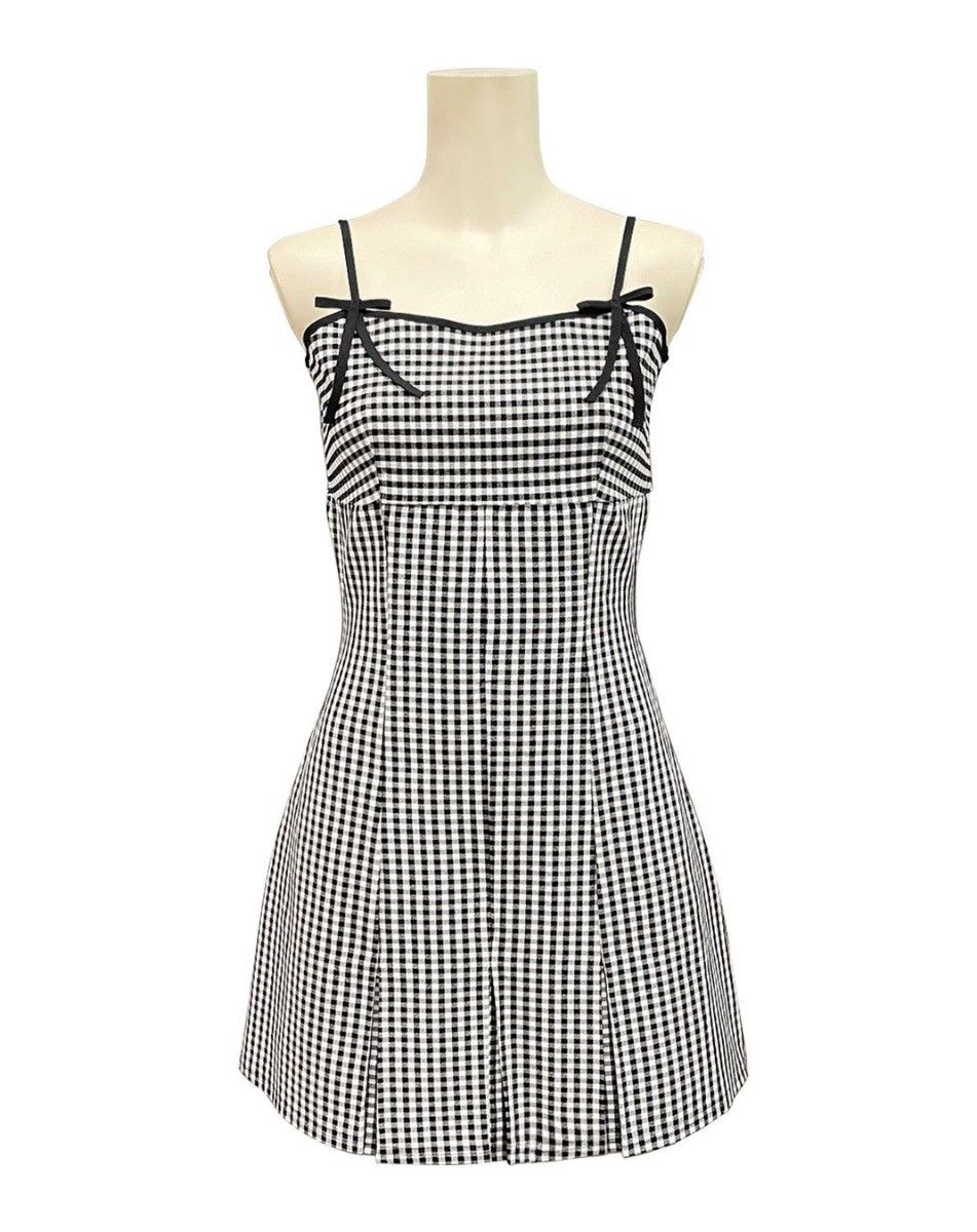 ミシェルマカロン ギンガムチェックワンピースセット XSサイズ｜Yahoo