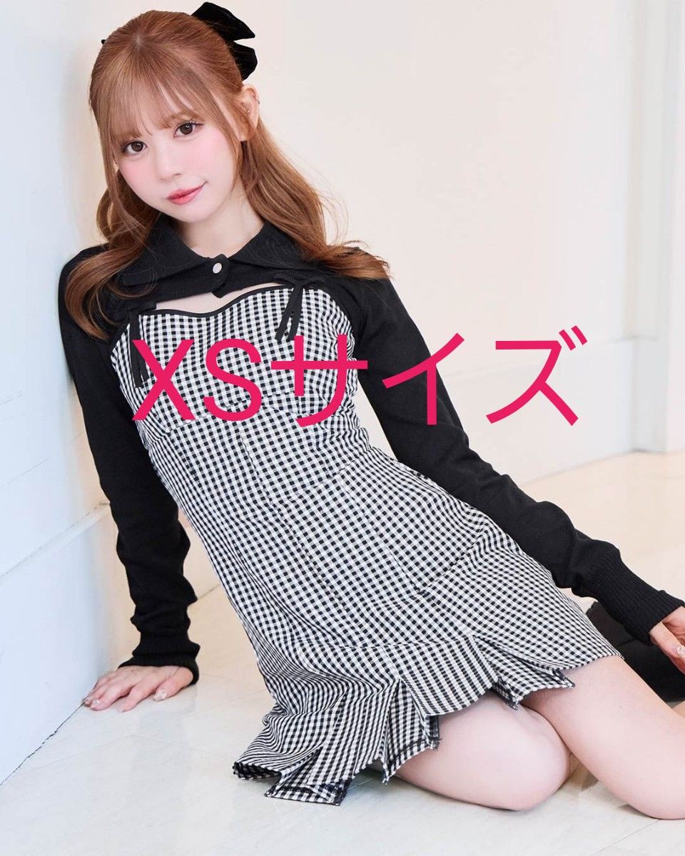 ミシェルマカロン ギンガムチェックワンピースセット XSサイズ｜Yahoo