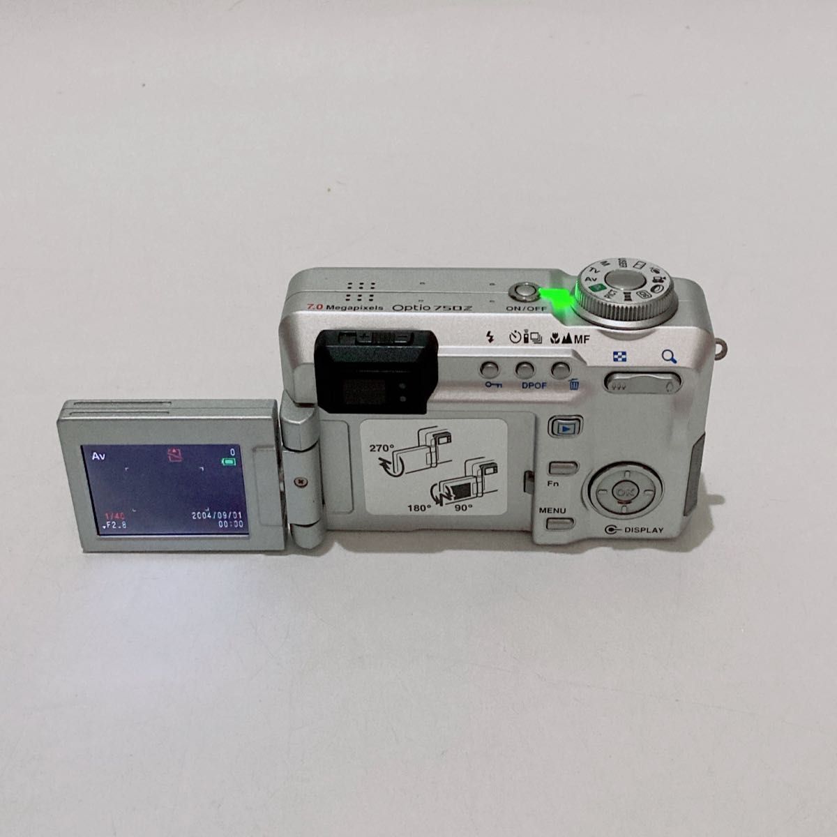 動作品】PENTAX Optio 750Z デジカメ オールドコンデジ ペンタックス