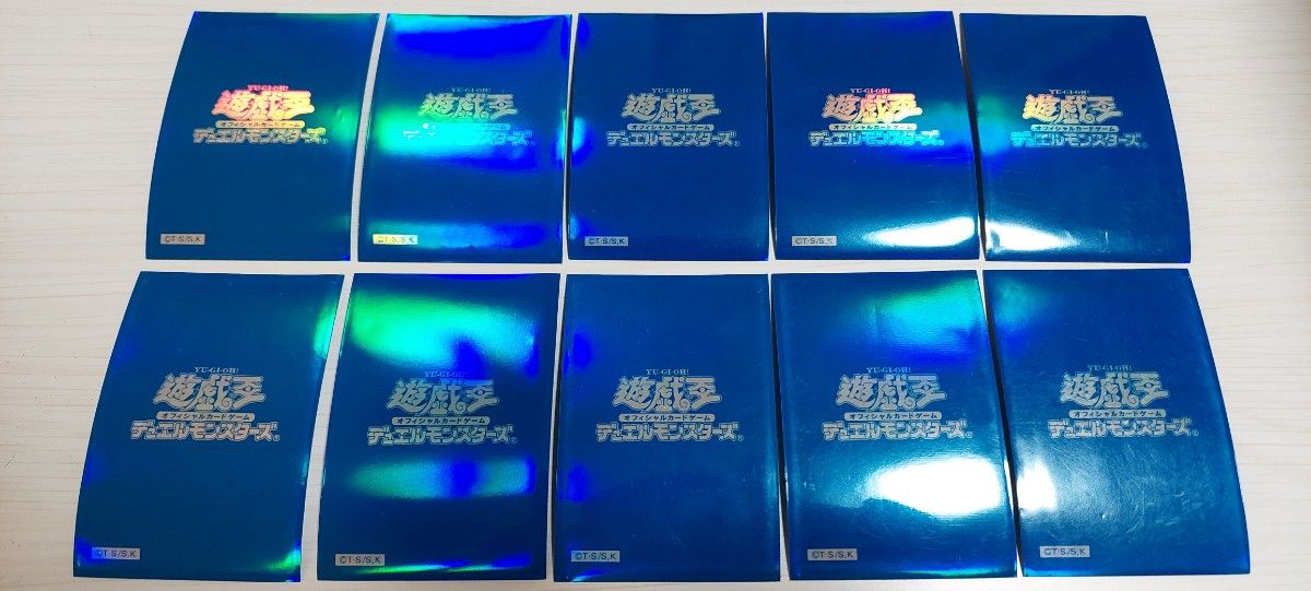 中古 遊戯王 公式スリーブ 初期ロゴ 薄い青 薄いブルー 19枚｜Yahoo