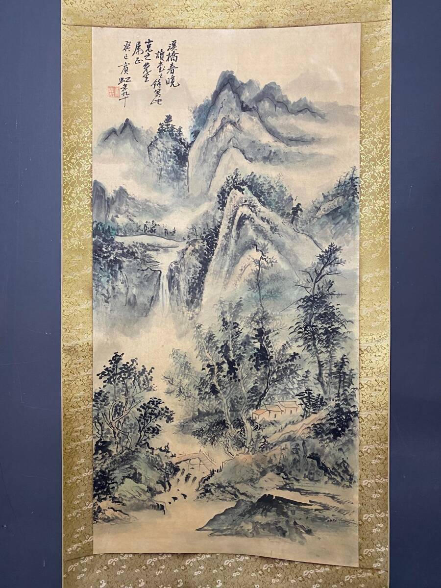 特価】劉奎齢 双牛図 掛け軸 中堂｜中国絵画｜四尺｜証書付き 特価