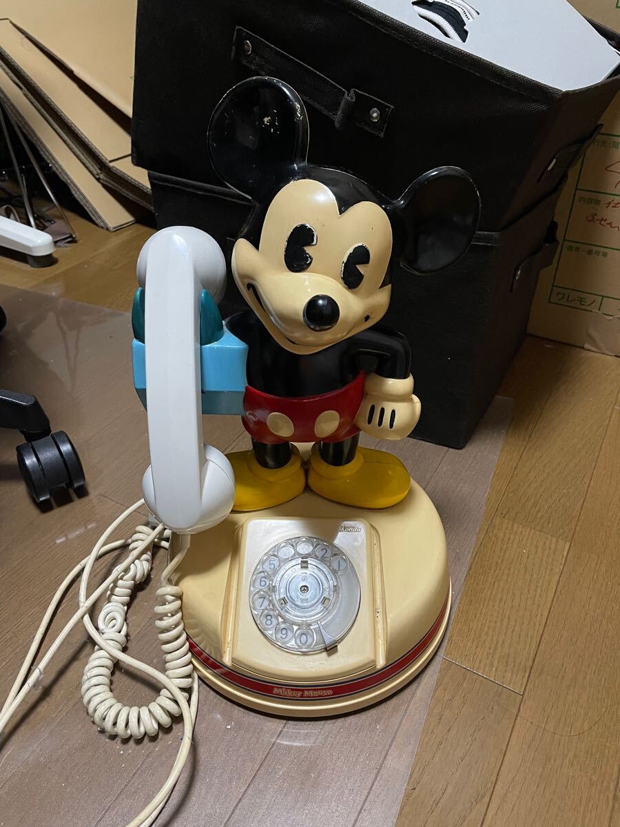 Yahoo!オークション - ミッキーマウス 電話機 Disney vintage 動作確認