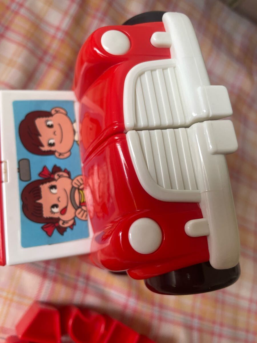 ペコちゃん ポコちゃん 不二屋 車 型はめ パズル ミニカー レトロ 貴重