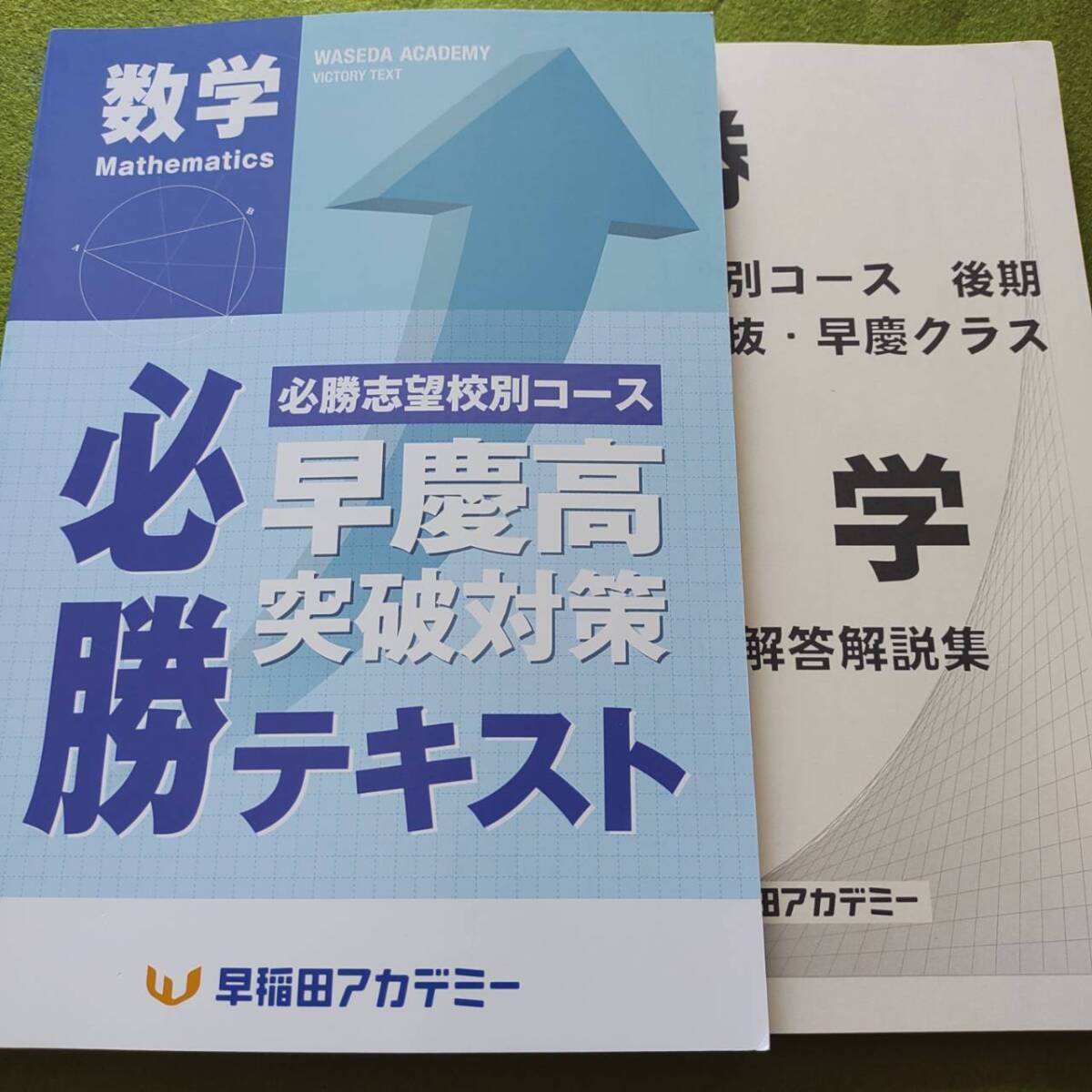 早稲田アカデミー 早慶必勝テキスト 数学 後期 必勝志望校別コース 中3
