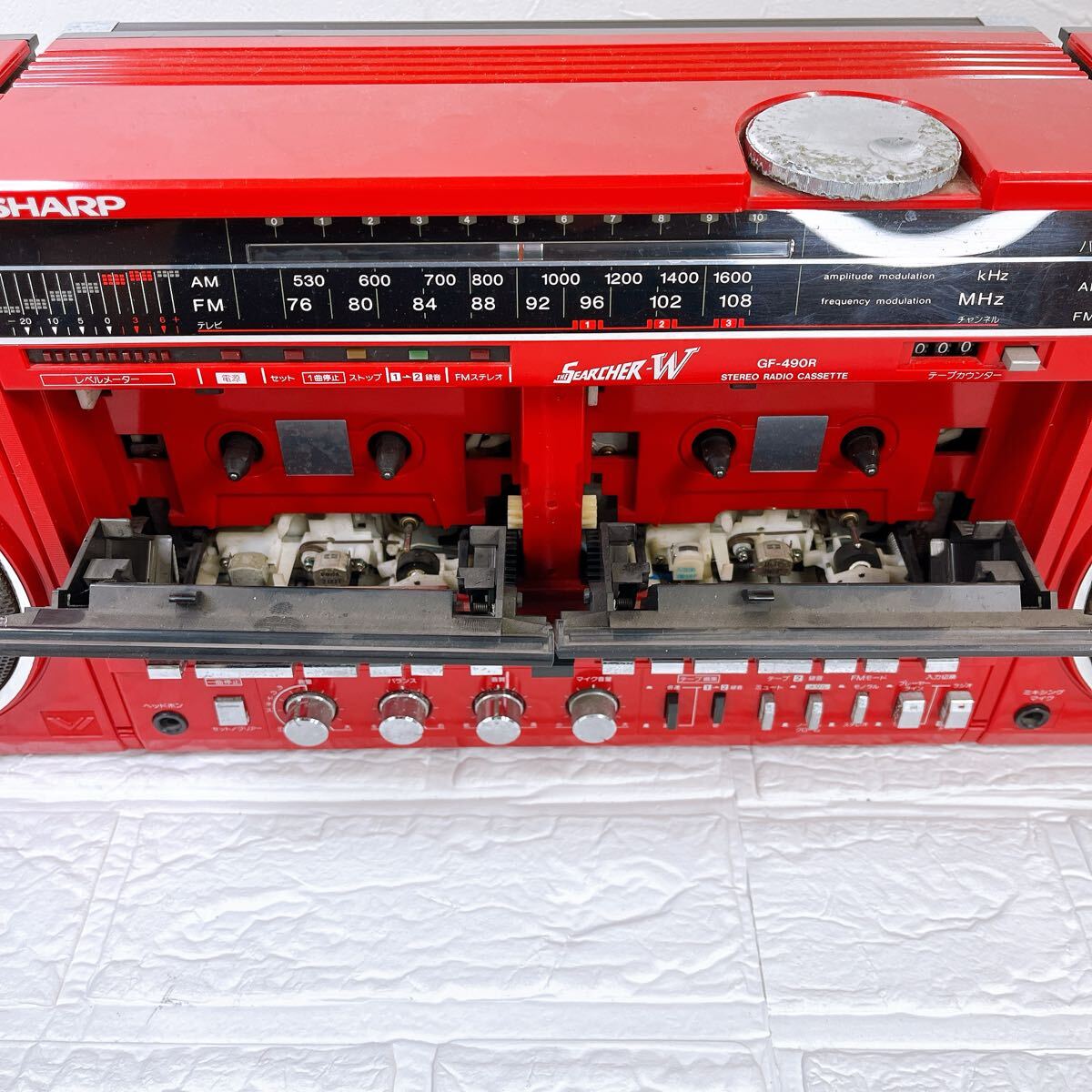 シャープ GF-490R ダブルラジカセ ヴィンテージ品 シャープ GF-490R