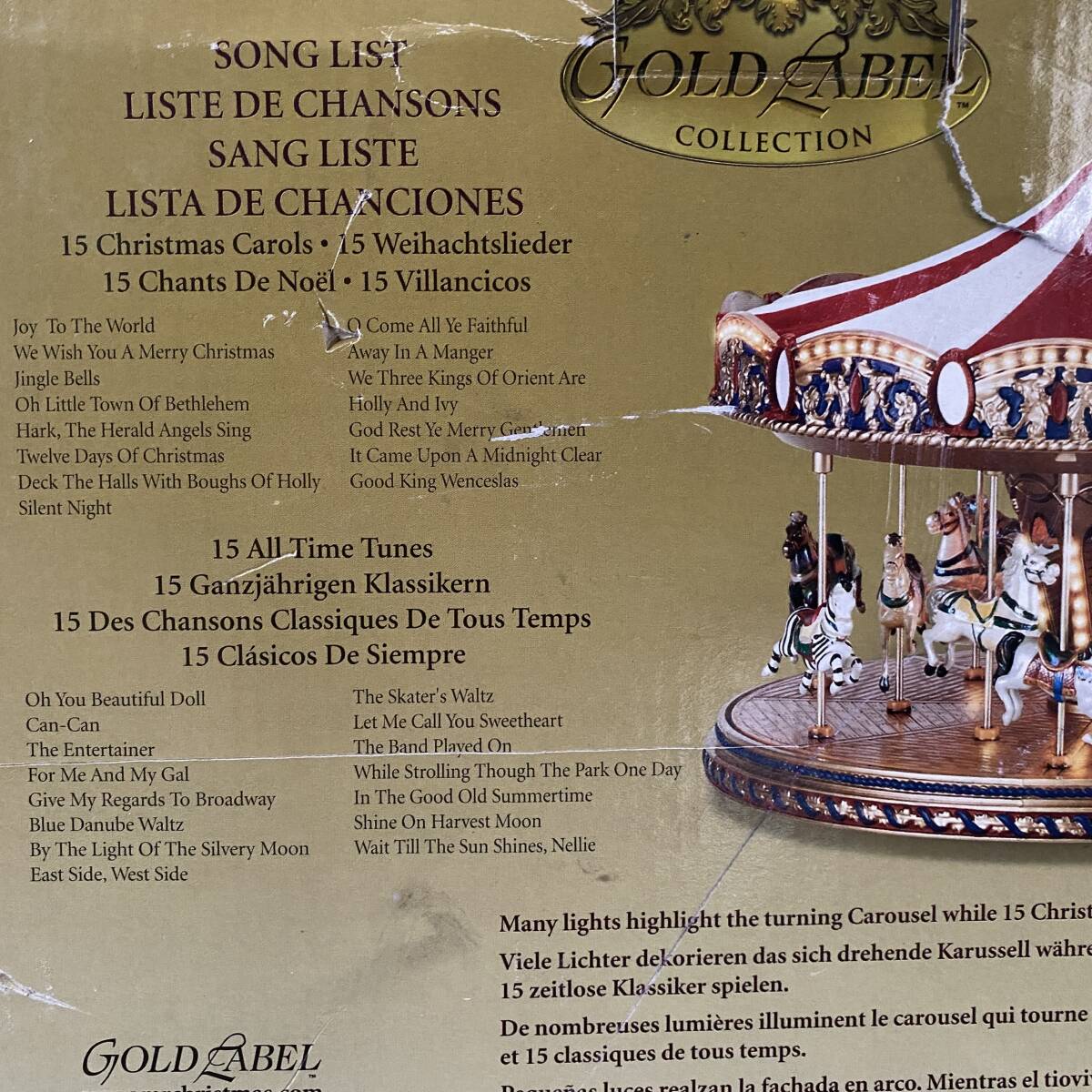 美品】ミスタークリスマス ゴールドラベル メリーゴーランド