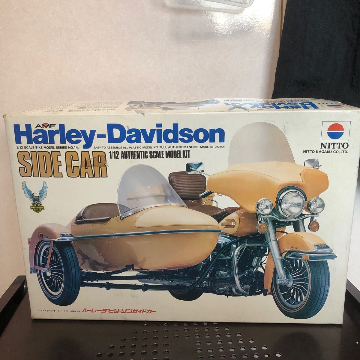 ヴィンテージ 日東科学 1/12 ハーレー・ダビッドソン w/サイドカー