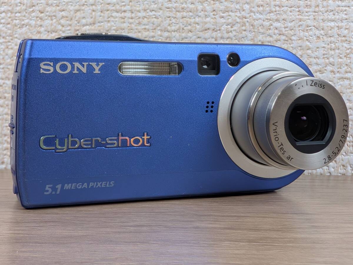 美品 SONY Cyber-shot DSC-P100 ブルー 動作品 コンデジ 動作品・美品 SONY