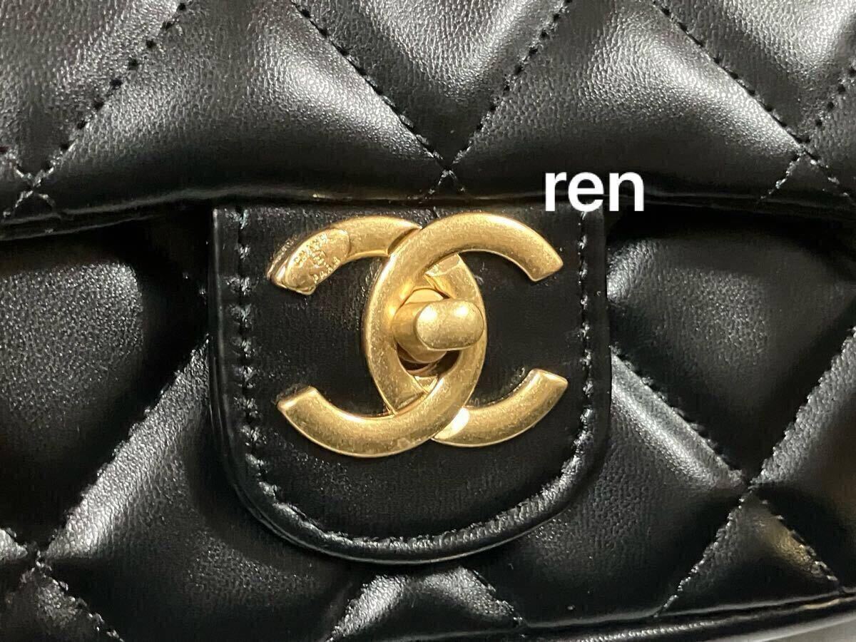 新品 CHANEL シャネル ノベルティ ショルダーバッグ ゴールドチェーン