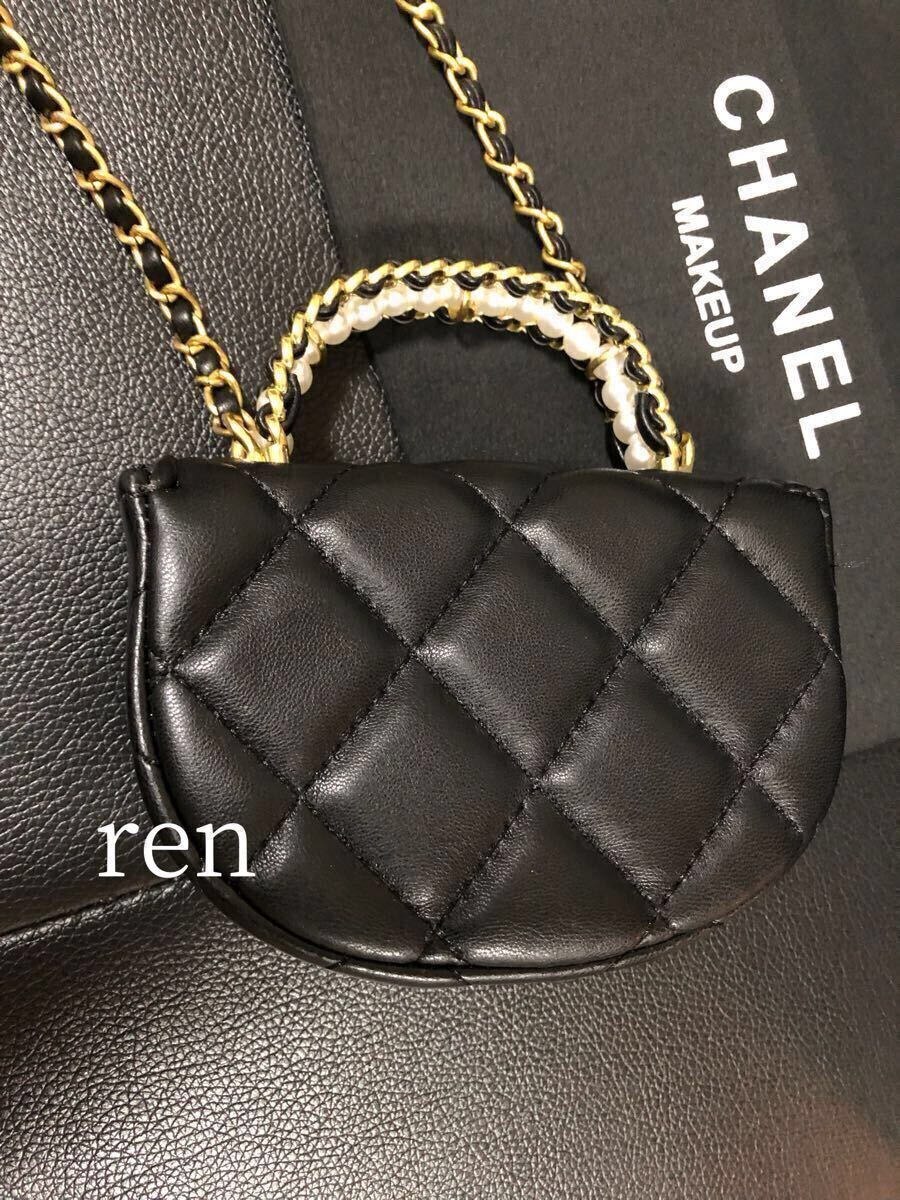 新品 CHANEL シャネル ノベルティ ショルダーバッグ ゴールドチェーン
