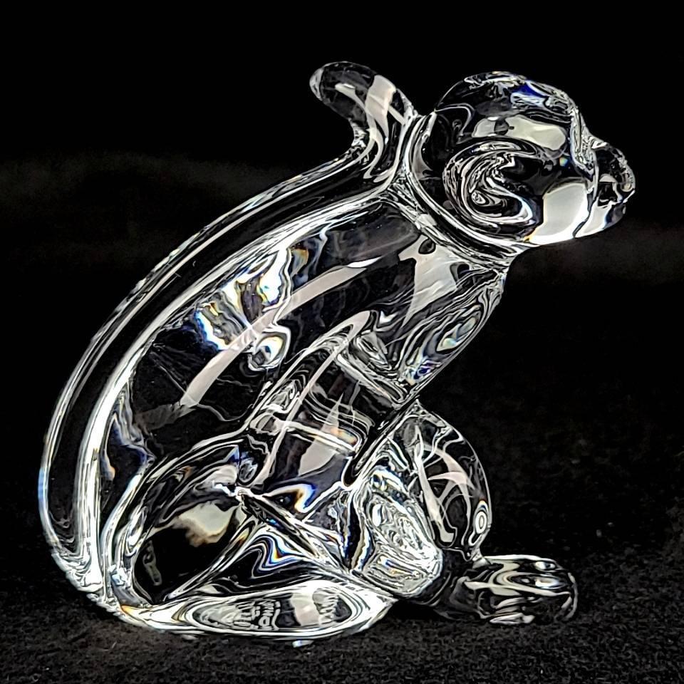 美品/バカラ Baccarat 干支 さる 猿 申年 フィギュリン 置物
