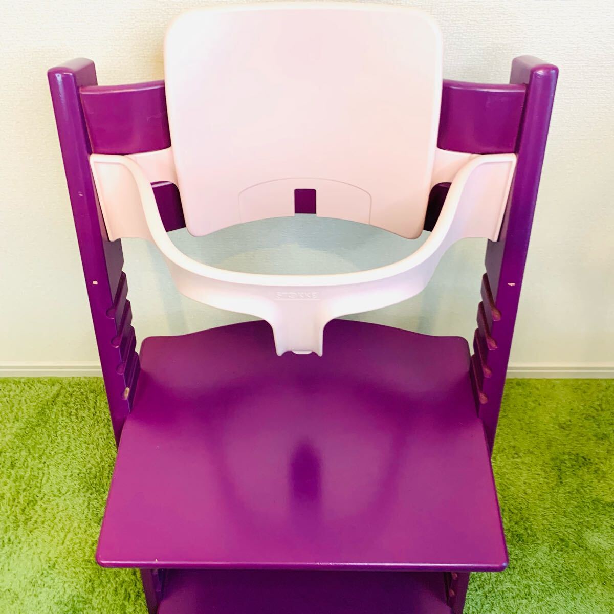 希少カラー ストッケ 5シリーズ パープル STOKKE ベビー チェアー 希少