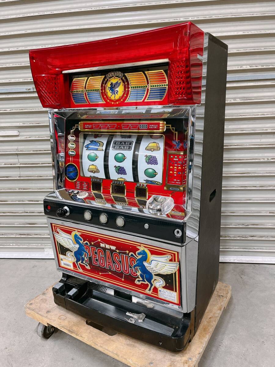 貴重 中古 パチスロ 実機 エマ ニュー ペガサス 5号機 家庭用電源