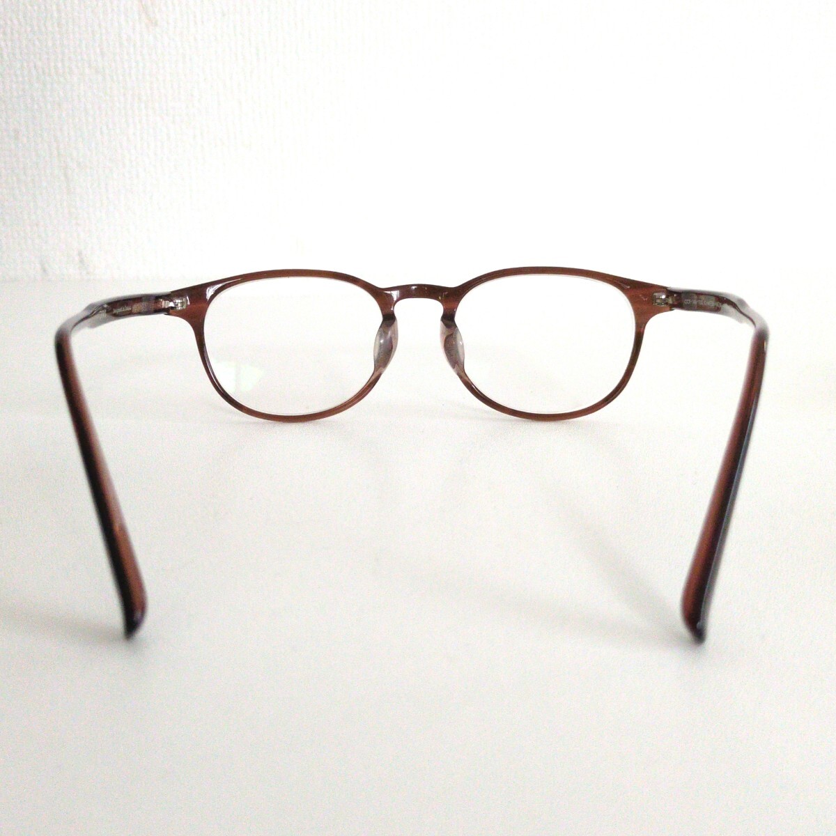 良品 JINS ジンズ メガネ 眼鏡 ボストン ブラウン ラウンド 軽量 人気