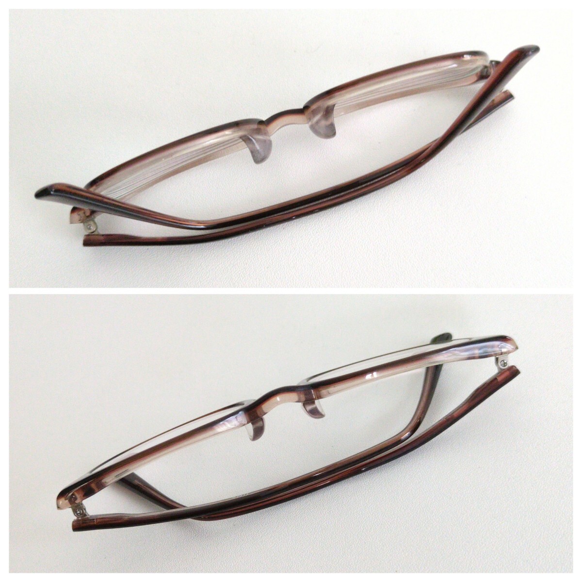 良品 JINS ジンズ メガネ 眼鏡 ボストン ブラウン ラウンド 軽量 人気