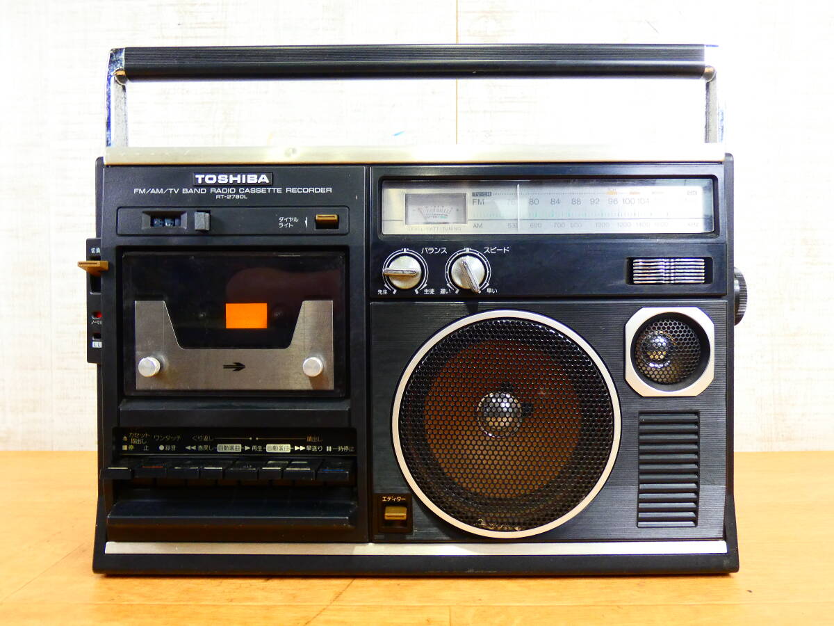 Yahoo!オークション - TOSHIBA 東芝 RT-2780Lラジオカセットレコーダー