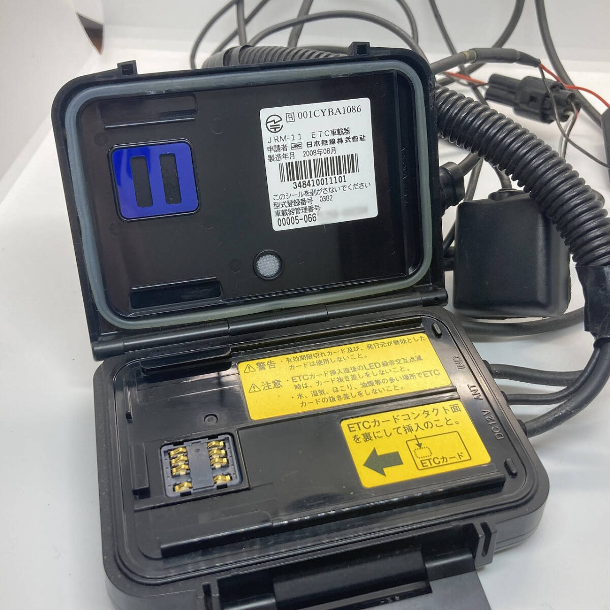 バイク用 ETC JRM-11 セットアップ済み 日本無線 アンテナ分離型 別
