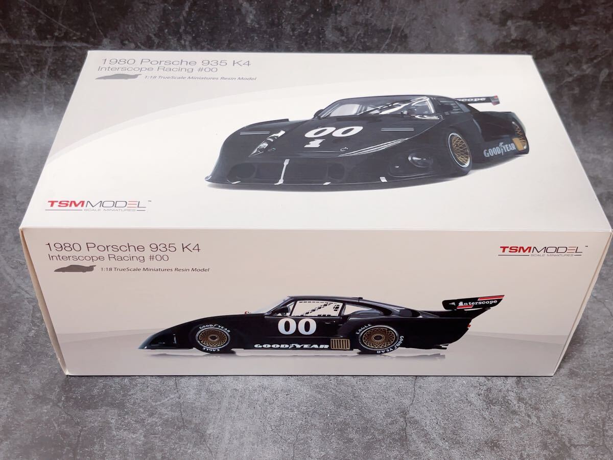 TSM MODEL 1/18 ポルシェ 1980 Porsche 935 K4 Interscope Racing #00