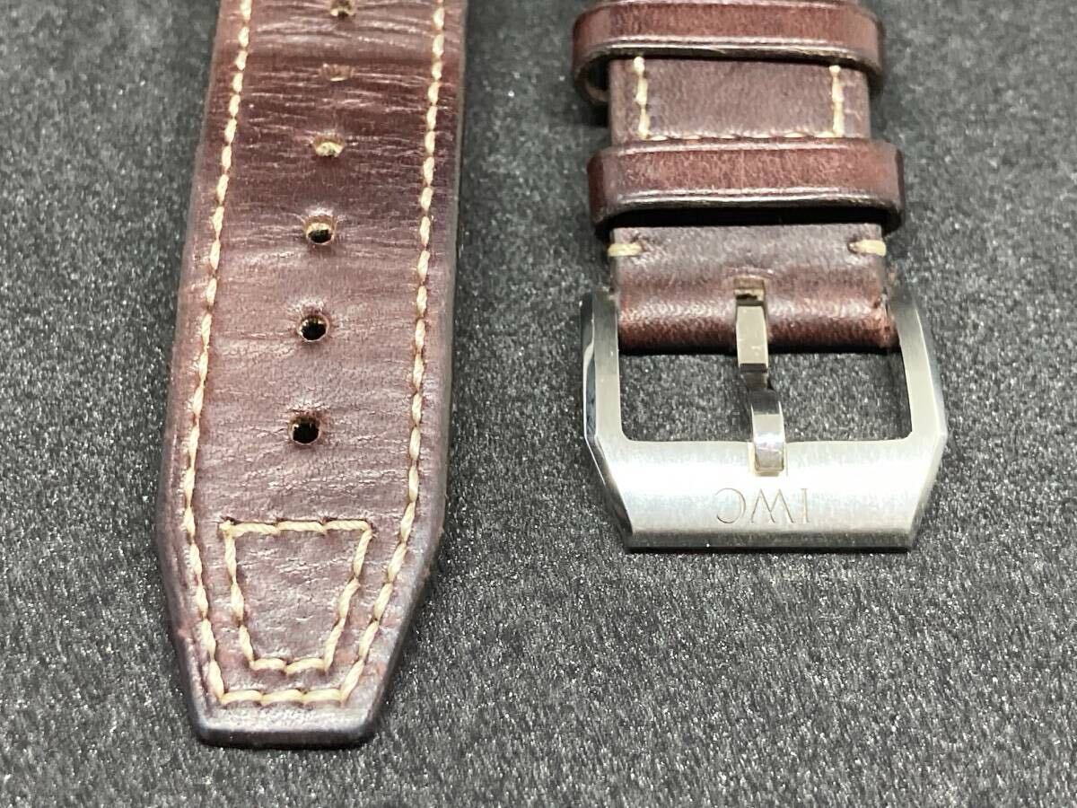 IWC パイロットウォッチ用 20mm マークXX 純正 レザーベルト 純正尾錠