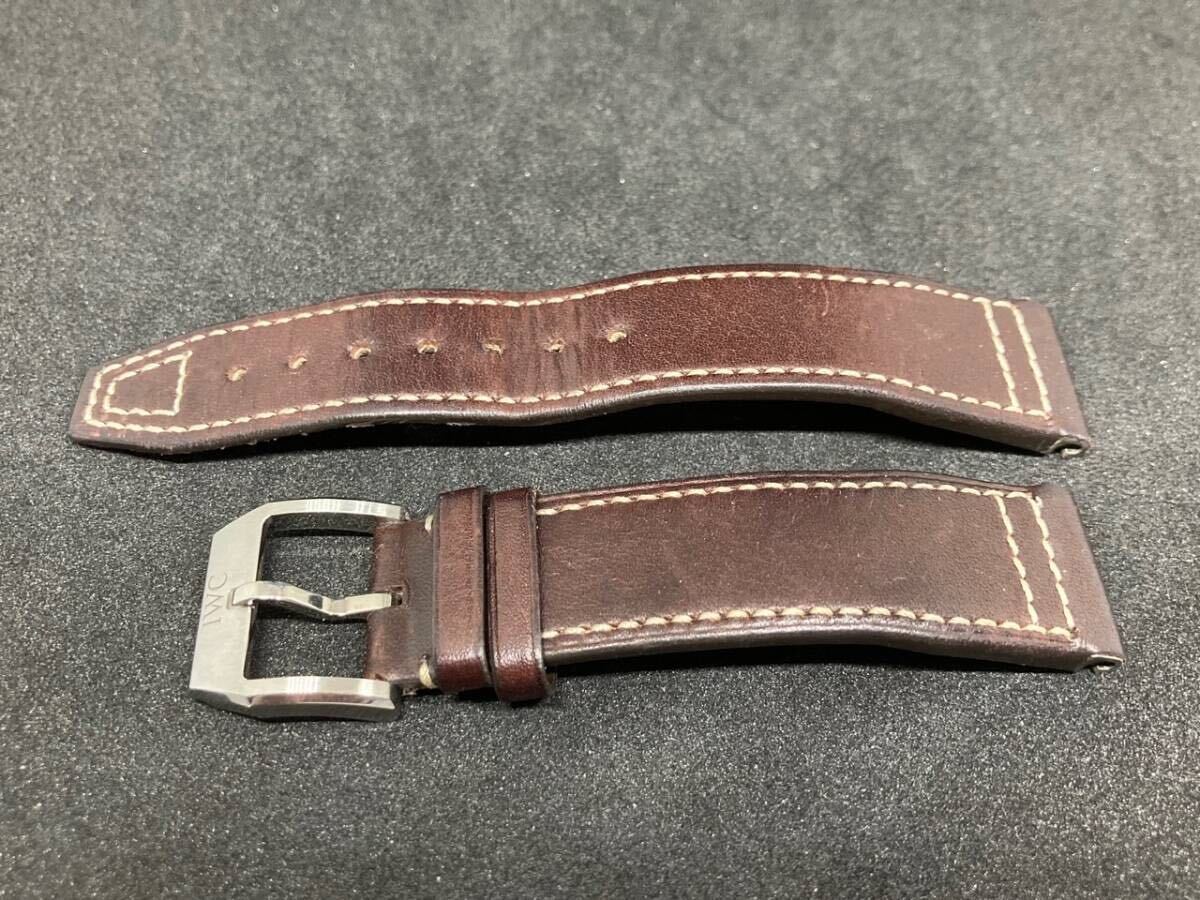 IWC パイロットウォッチ用 20mm マークXX 純正 レザーベルト 純正尾錠