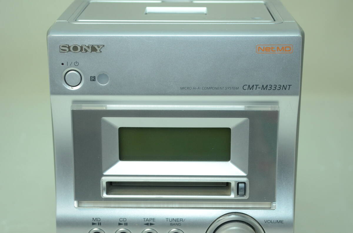 完動品】 SONY CMT-M333NT & MDディスク3枚 完動品】 SONY CMT-M333NT