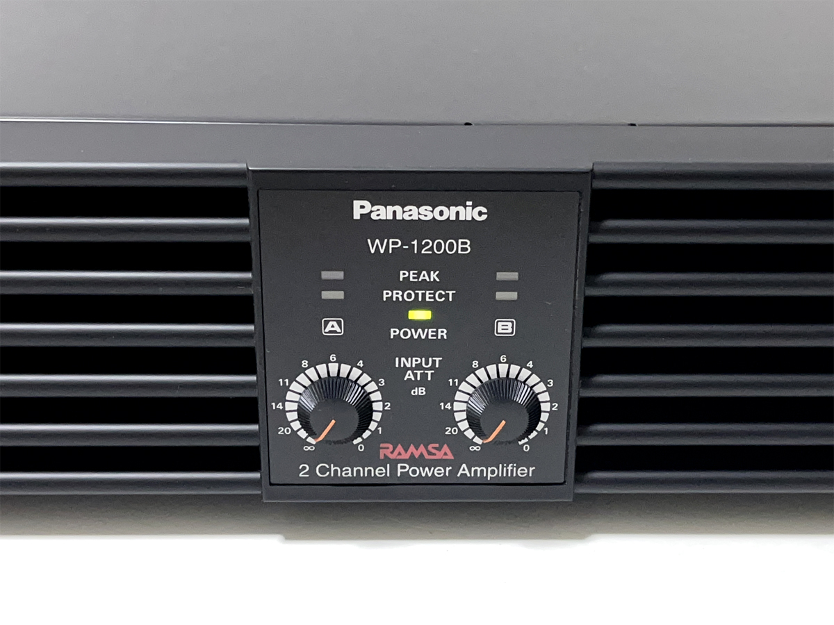 動作確認済み Panasonic RAMSA パワーアンプ WP-1200B RAMSA Panasonic