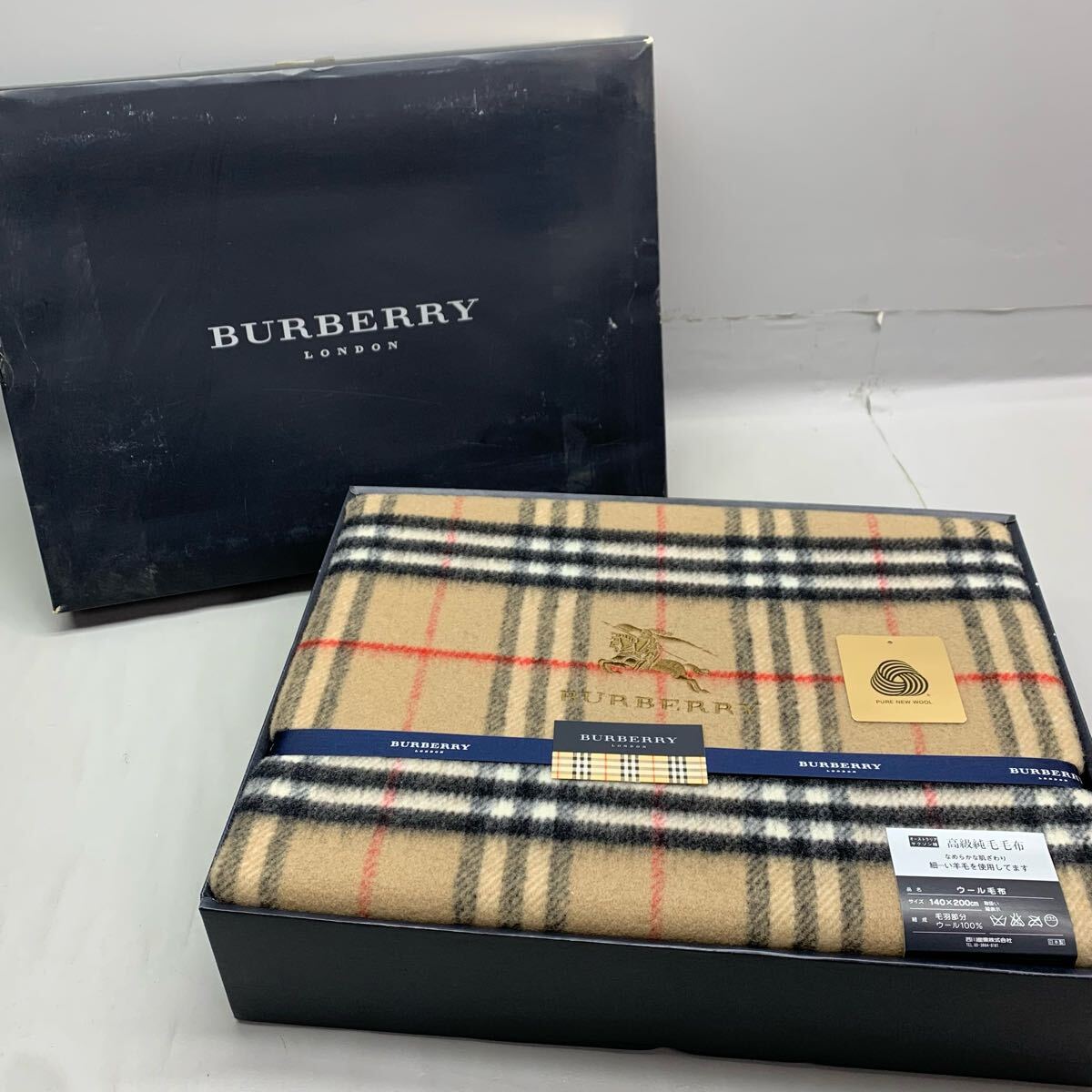 BURBERRY LONDON ウール100% ノバチェック 毛布 【公式通販】