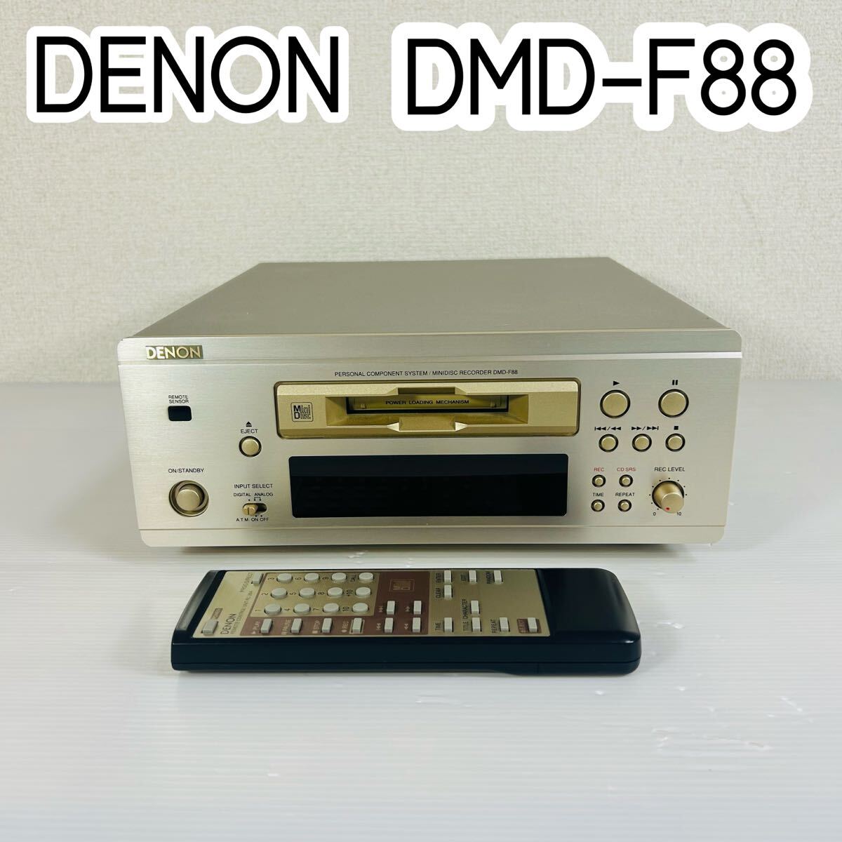 DENON DMD-F88 ミニディスクレコーダー リモコン付き 再生OK DENON DMD
