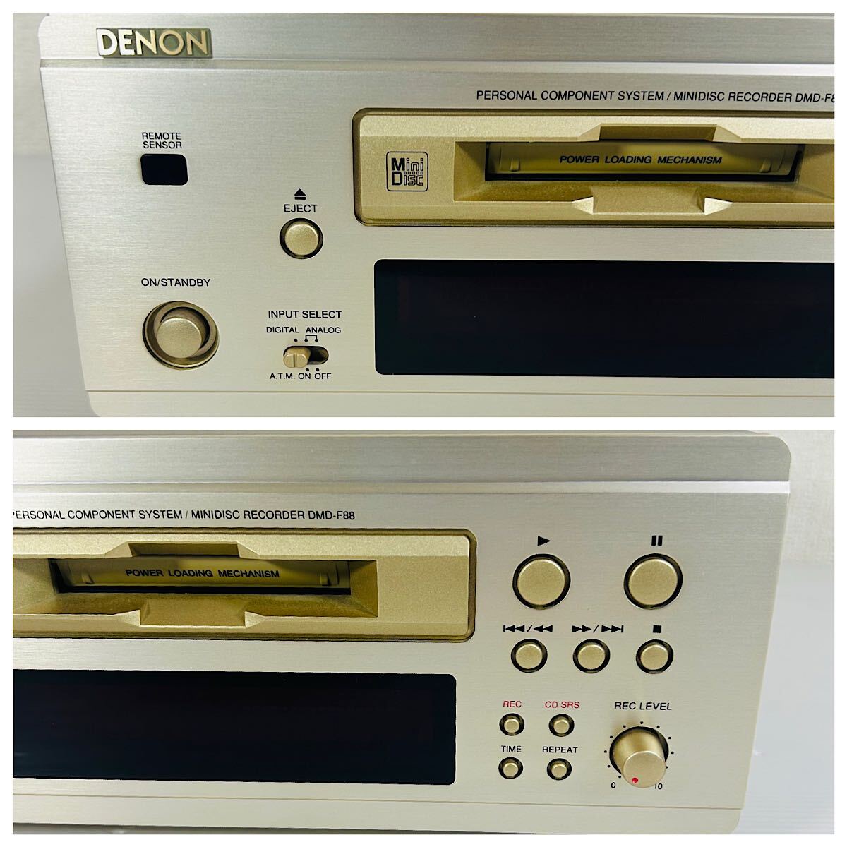 DENON DMD-F88 ミニディスクレコーダー リモコン付き 再生OK DENON DMD