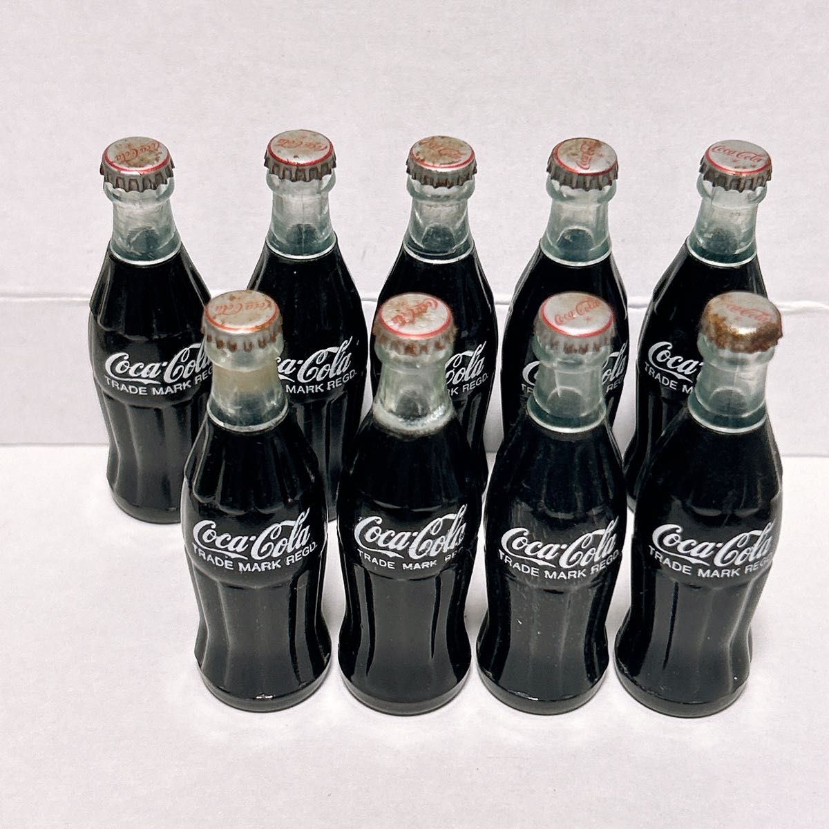 コカコーラ 当時物 瓶 ボトル コレクション ミニチュア 雑貨 9本セット