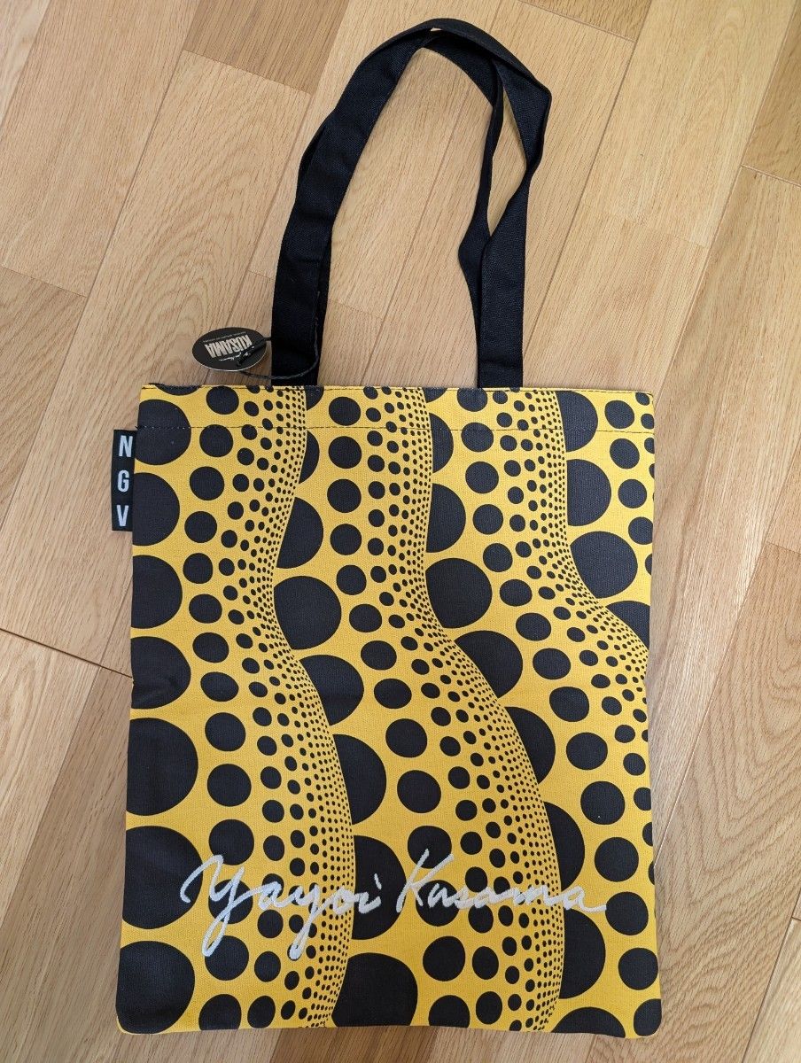 NGV限定】草間彌生 かぼちゃ トートバッグ ビクトリア国立美術館 黄色