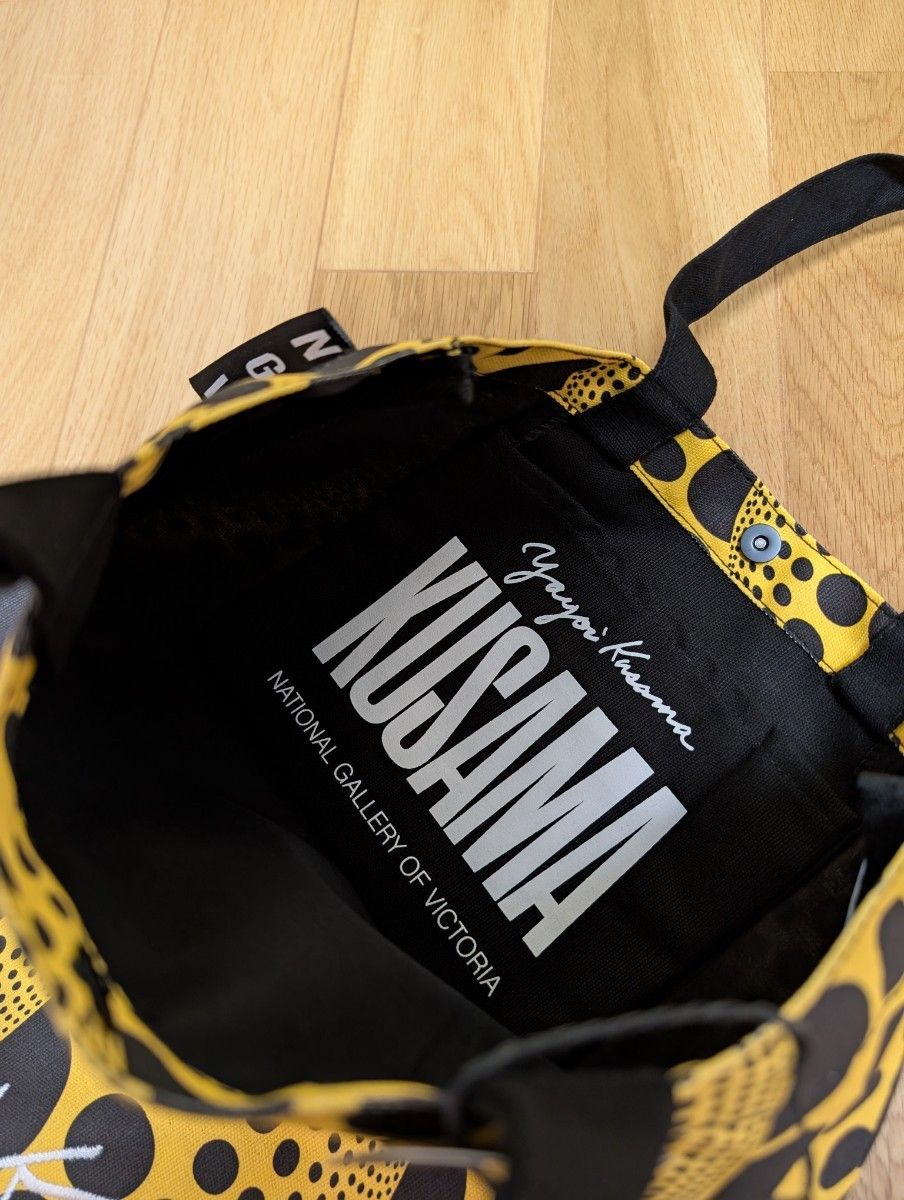 NGV限定】草間彌生 かぼちゃ トートバッグ ビクトリア国立美術館 黄色