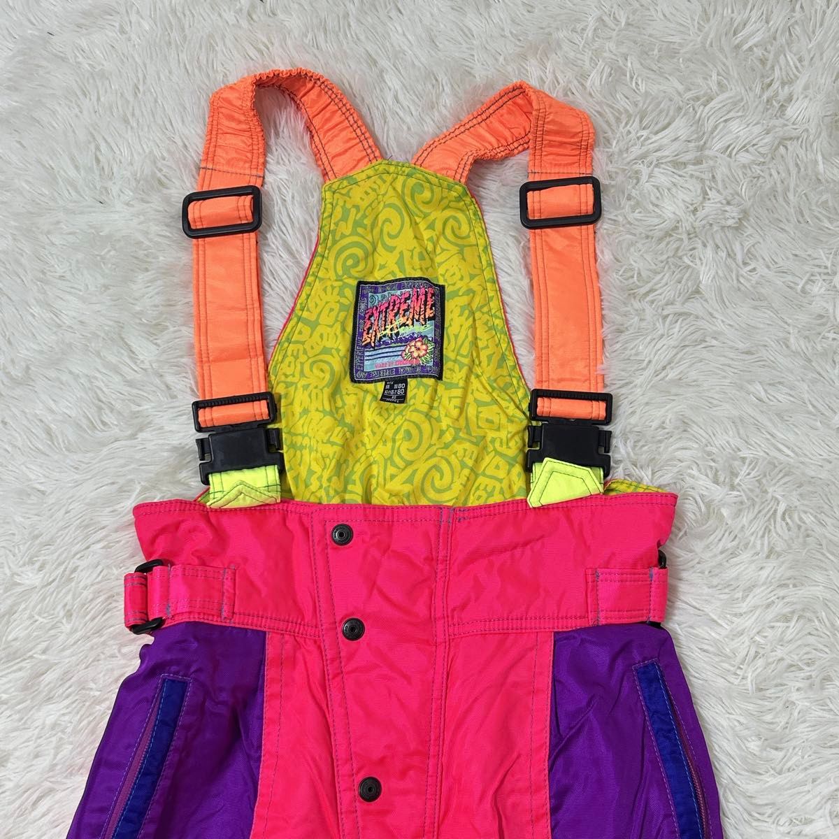 T62】美品 GOLDWIN スキーウェア カラフル 昭和 レトロ ビンテージ