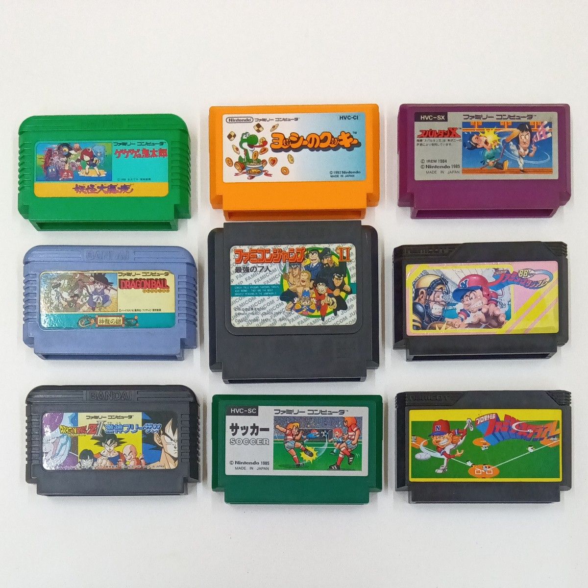 ① ファミコンソフト 9本セット ファミスタ スパルタンX