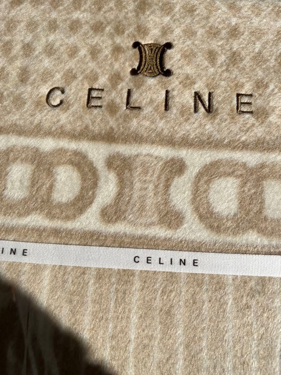 新品未使用 CELINE セリーヌ シルク100 絹 ブランケット 毛布