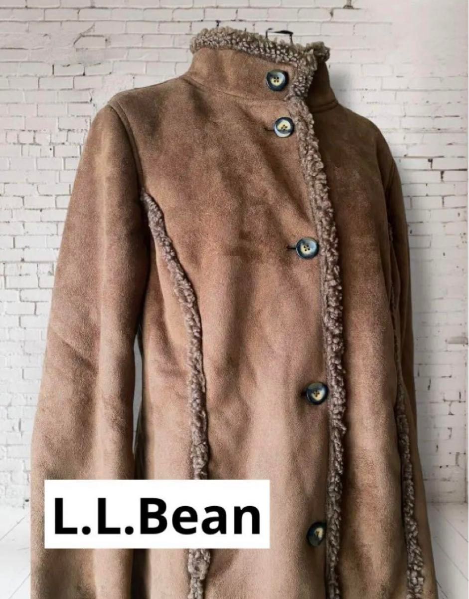 L L Bean エルエルビーン フェイクムートンコート ボア ブラウン