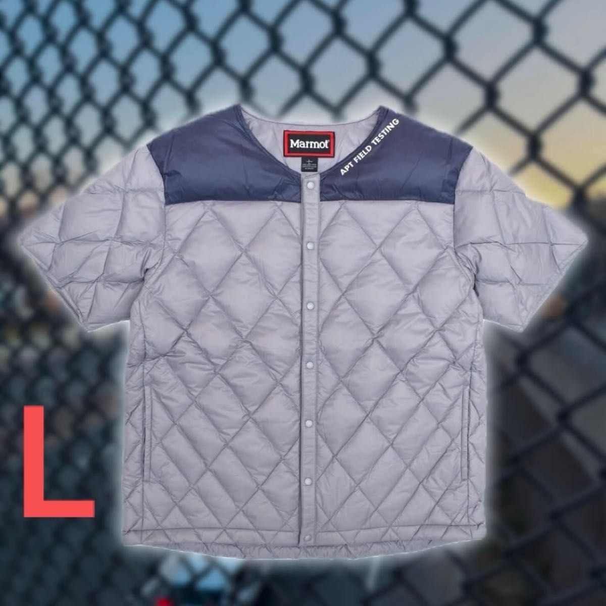 L グレー STABRIDGE Marmot 750FP DOWN T-SHIRT the apartment 半袖