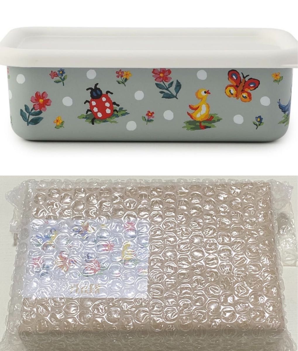 FEILER フェイラー×富士ホーロー ハイジドット ホーローコンテナ M