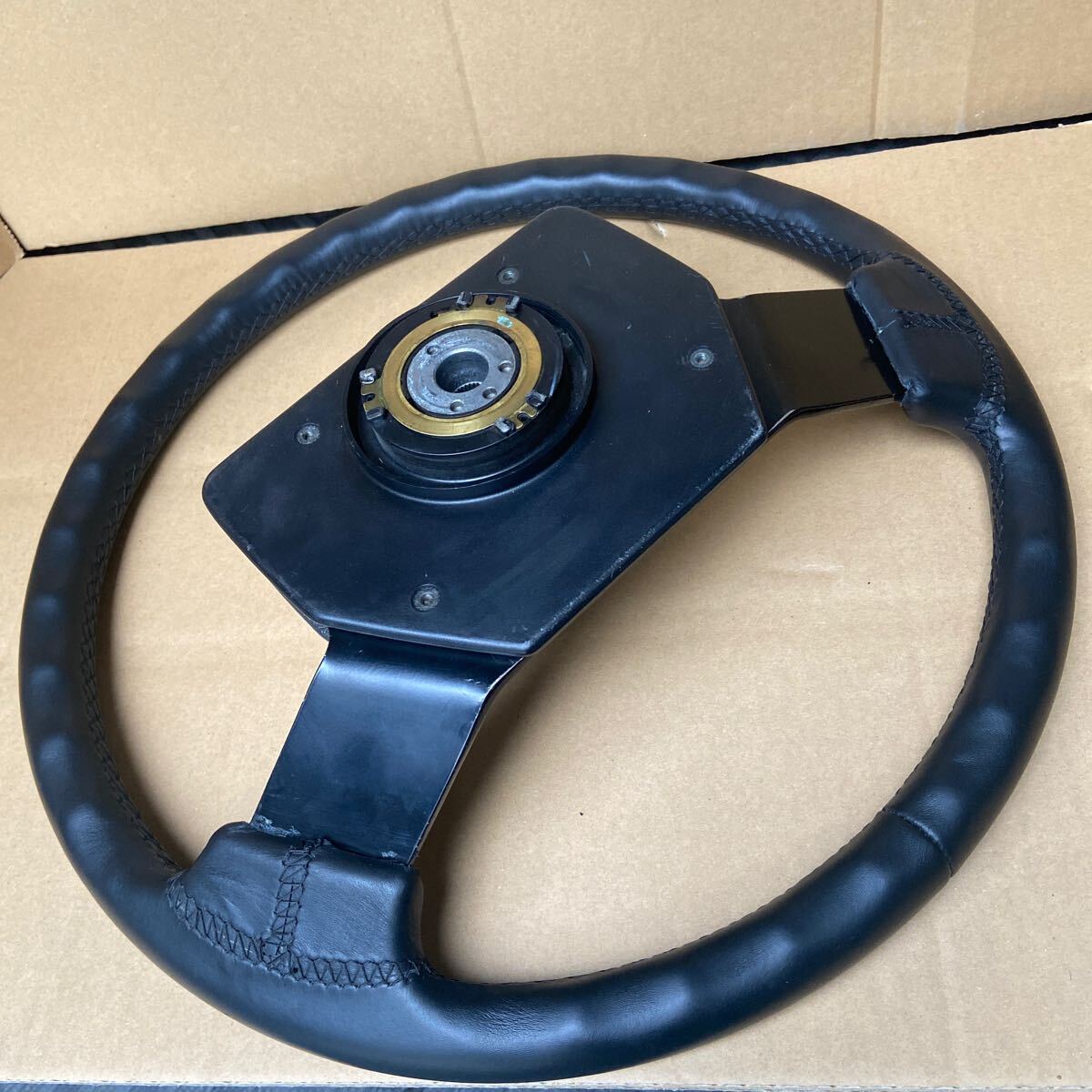 本革 純正 ランクル70 ステアリング ハンドル HZJ PZJ