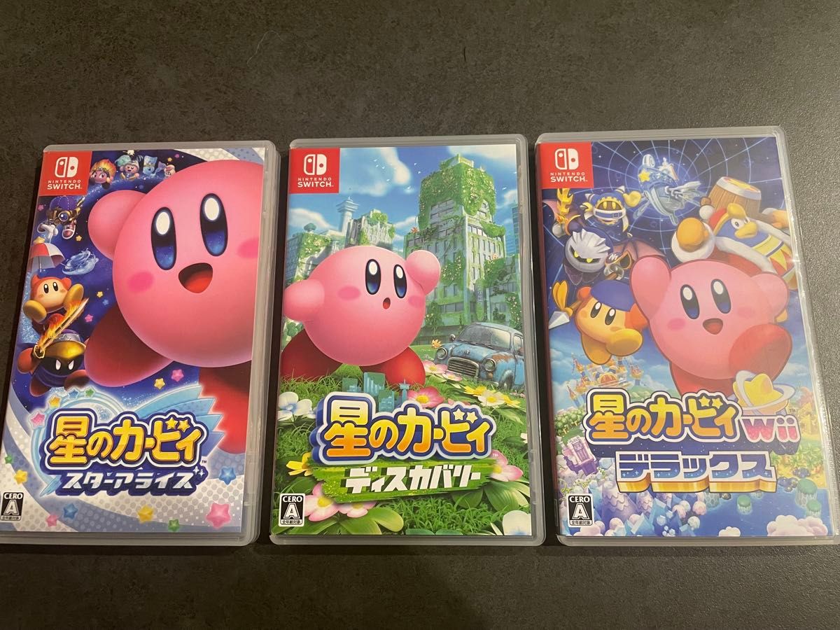 Switchゲーム3本セット 星のカービ、ルイジー3、アルセウス 星の