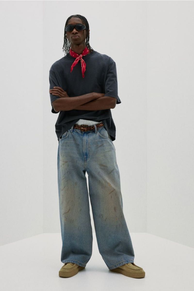 H&M スーパーバギーデニム ブルー 30/30｜Yahoo!フリマ（旧PayPayフリマ）