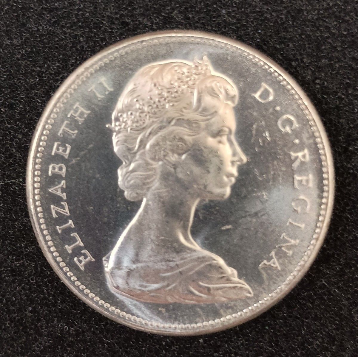 1867-1967年 カナダ連邦建国100周年記念硬貨 エリザベス女王2世 銀貨
