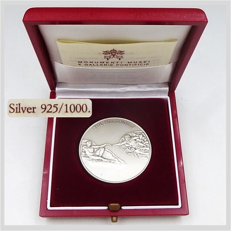 Yahoo!オークション - MUSEI VATICANI 1992 バチカン美術館 記念銀メダ