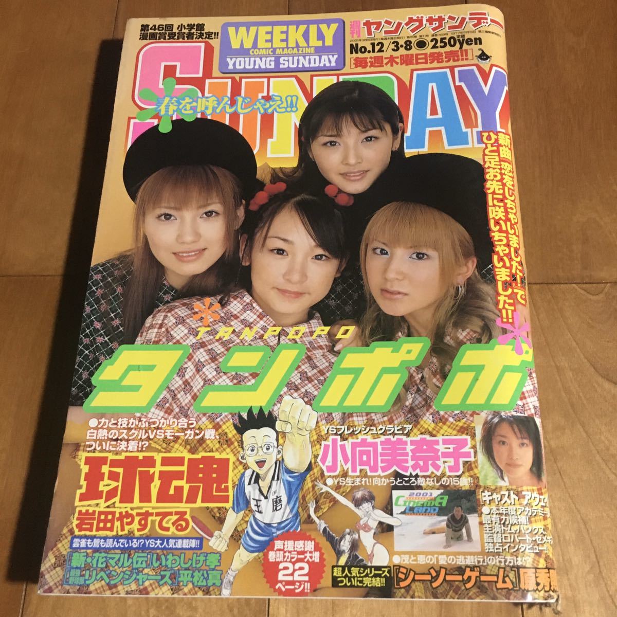 Yahoo!オークション - 週刊ヤングサンデー2001年3月8日号 [タンポポ(石