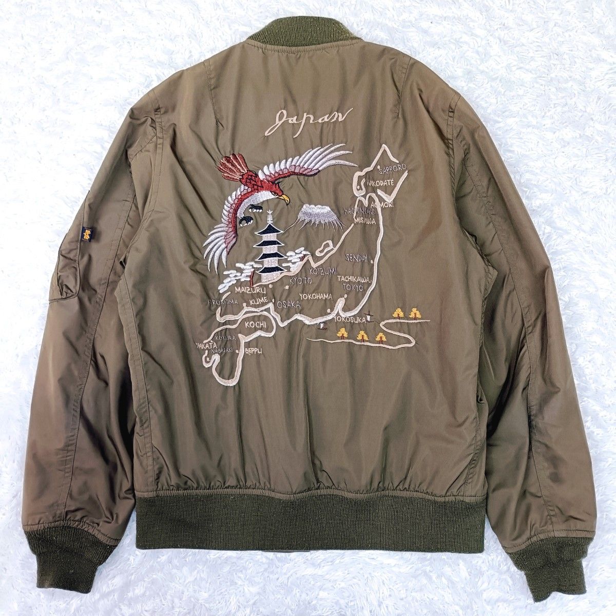 アルファインダストリーズ MA-1 フライトジャケット 刺繍 EDWIN