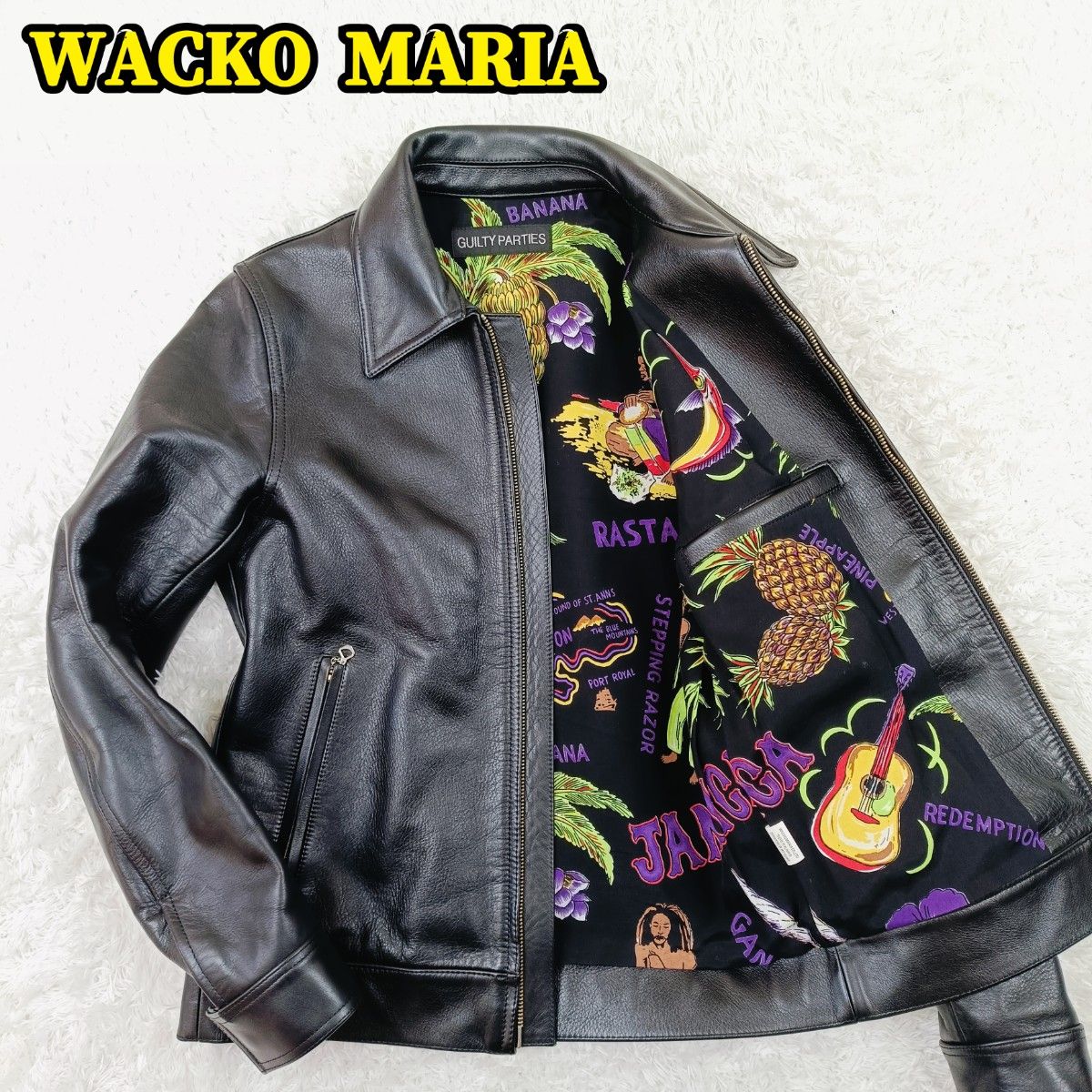 WACKO MARIAワコマリア ステアハイド 牛革 レザージャケット シングル