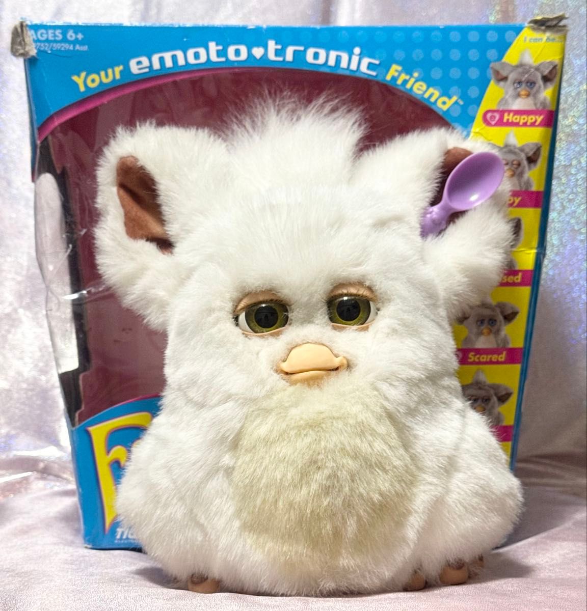 ファービー2 シュガースノー 白×オリーブ目① ホワイト×オリーブアイ