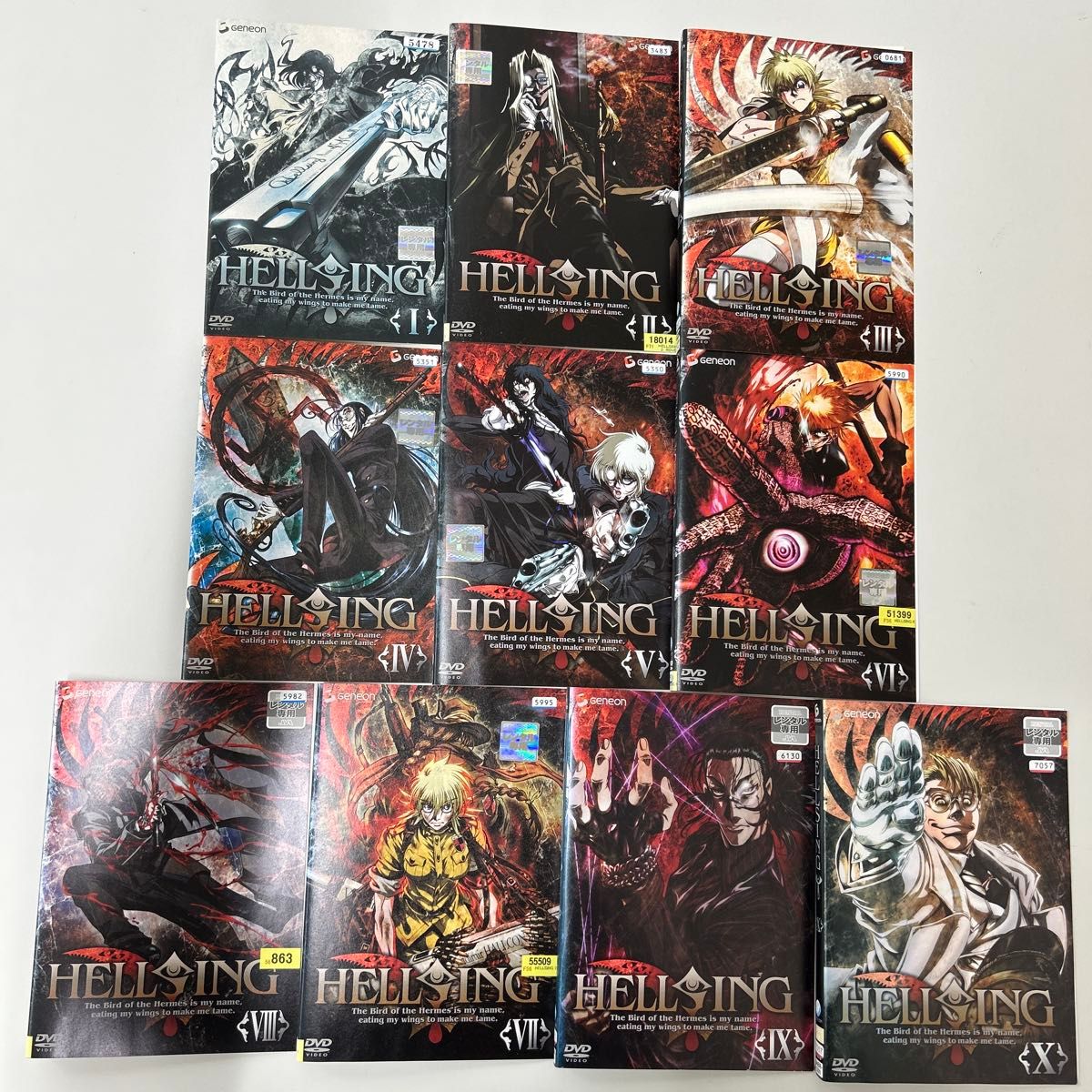 Hellsing DVD&BD 初回限定盤全巻セット Hellsing DVD&BD 初回限定盤