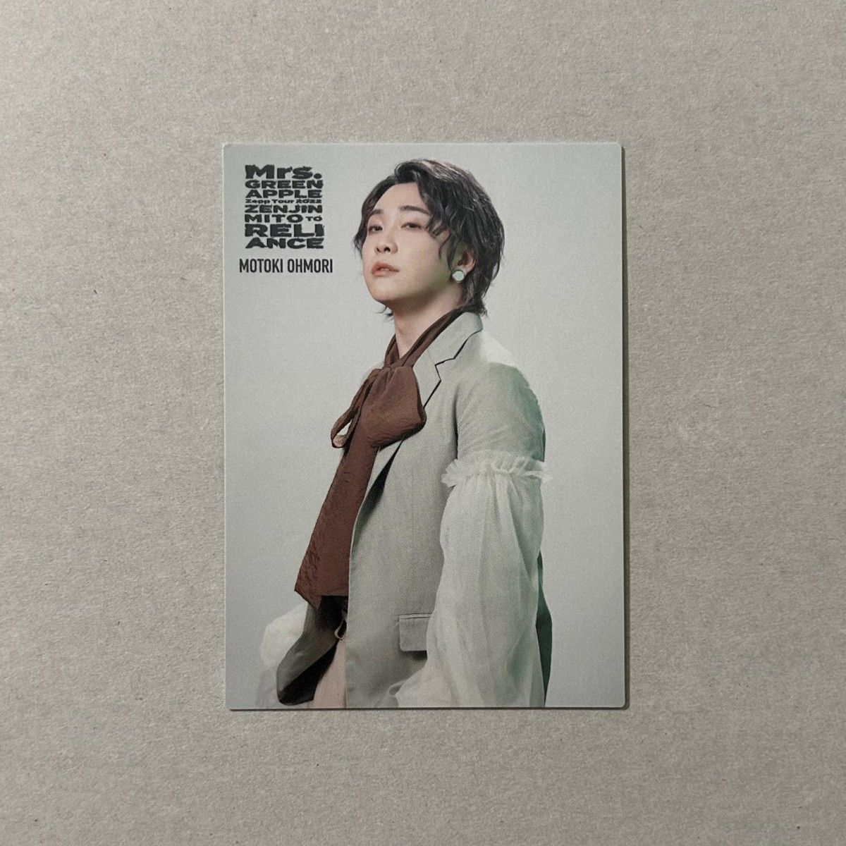 Mrs GREEN APPLE ゼンジン 大森元貴 019 19番 フォトカード ミセス