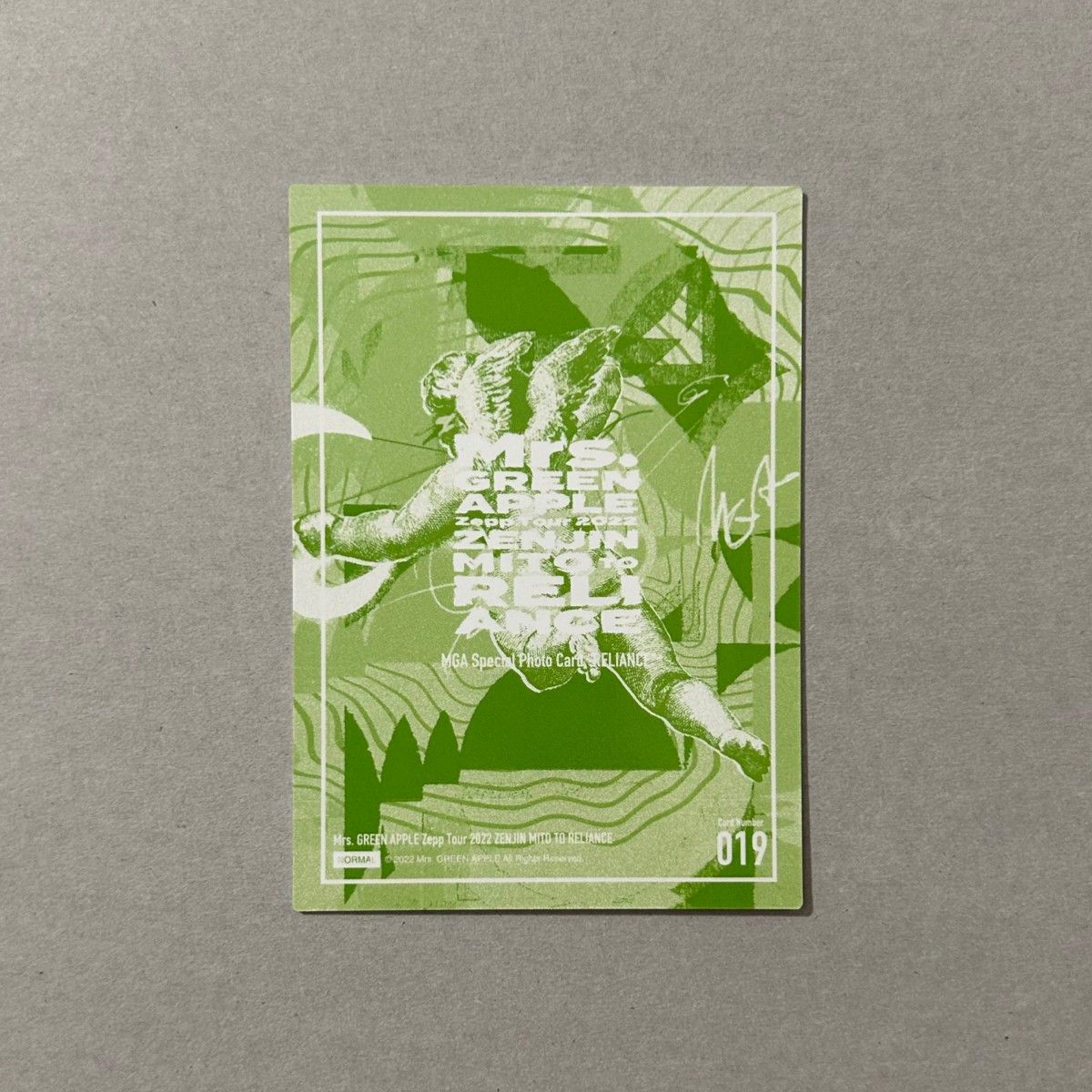 Mrs GREEN APPLE ゼンジン 大森元貴 019 19番 フォトカード ミセス